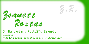 zsanett rostas business card